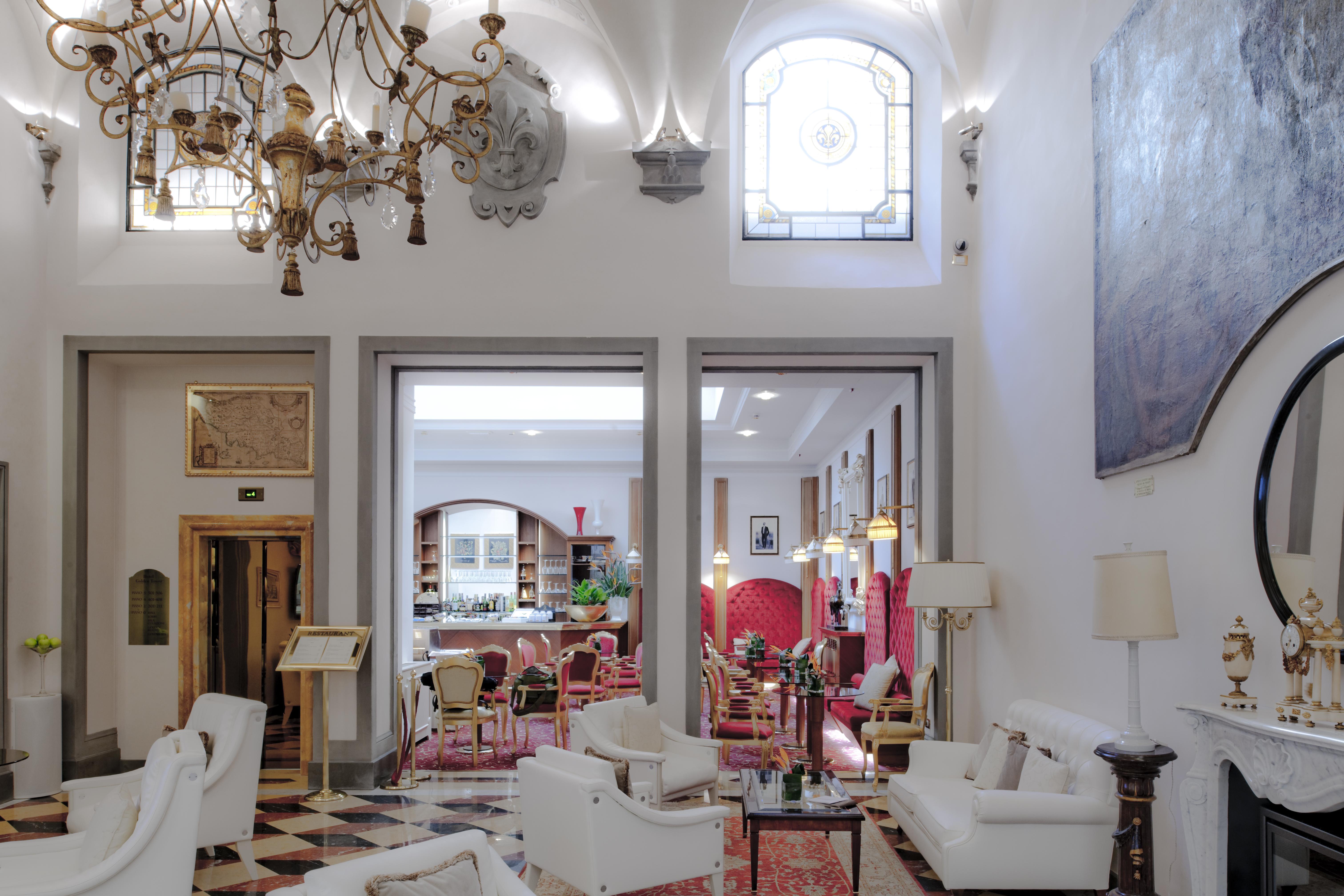 Golden Tower Hotel&Spa Florence Buitenkant foto The lobby